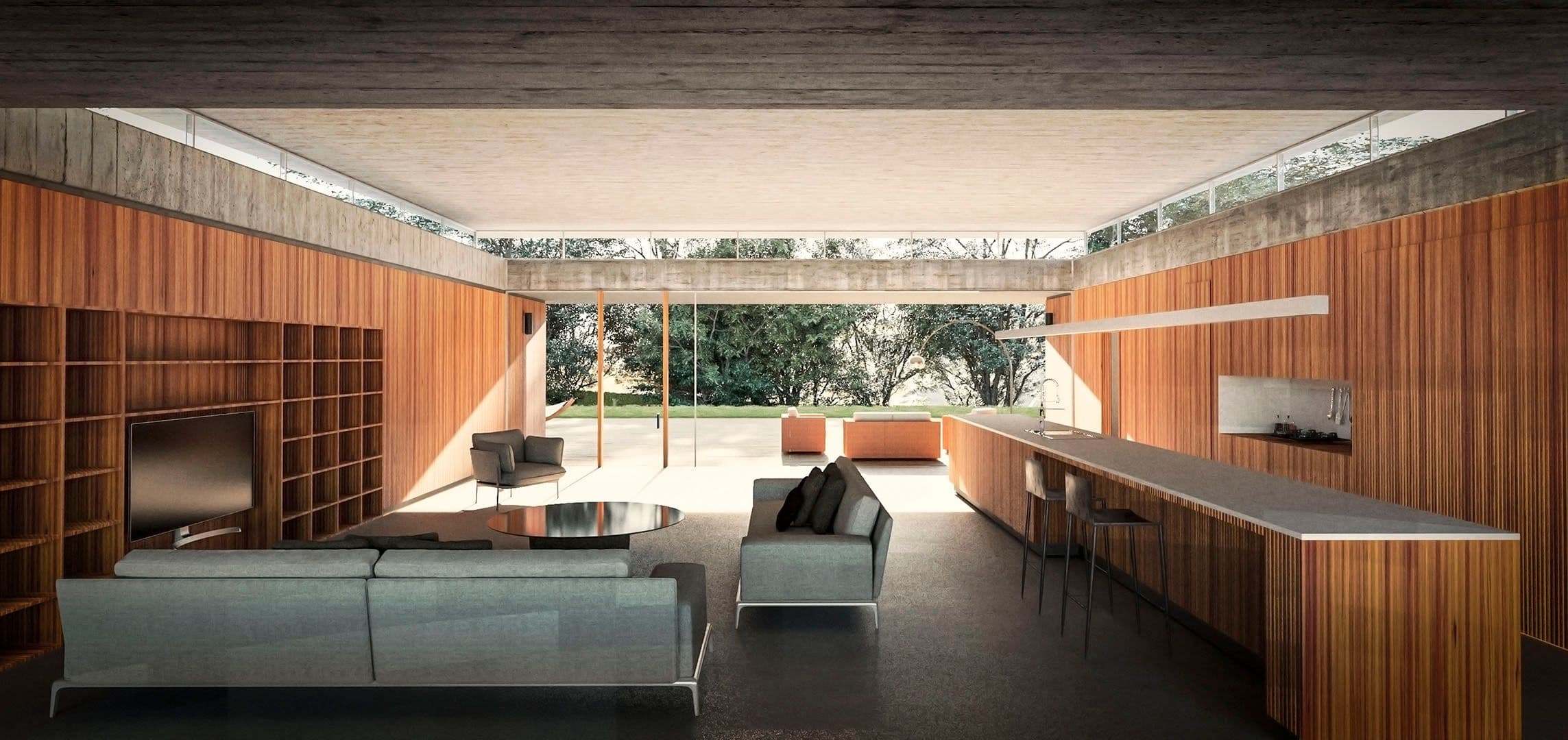 Espacio salón-cocina